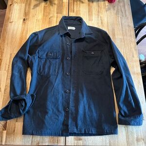 Taylor Stitch Black Shop Shirt sz 44